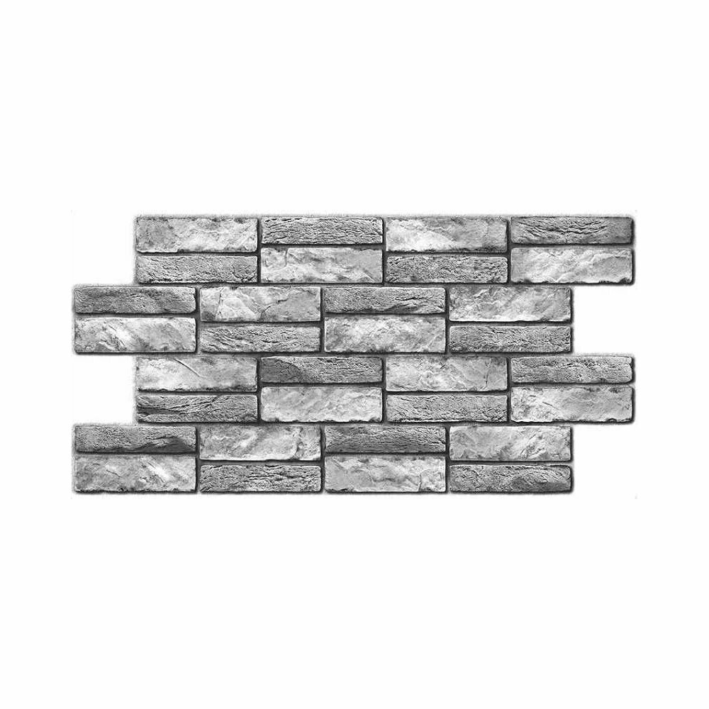 Центурион декор. панель пвх 955x476 камень экспанси серый 3мм 74845