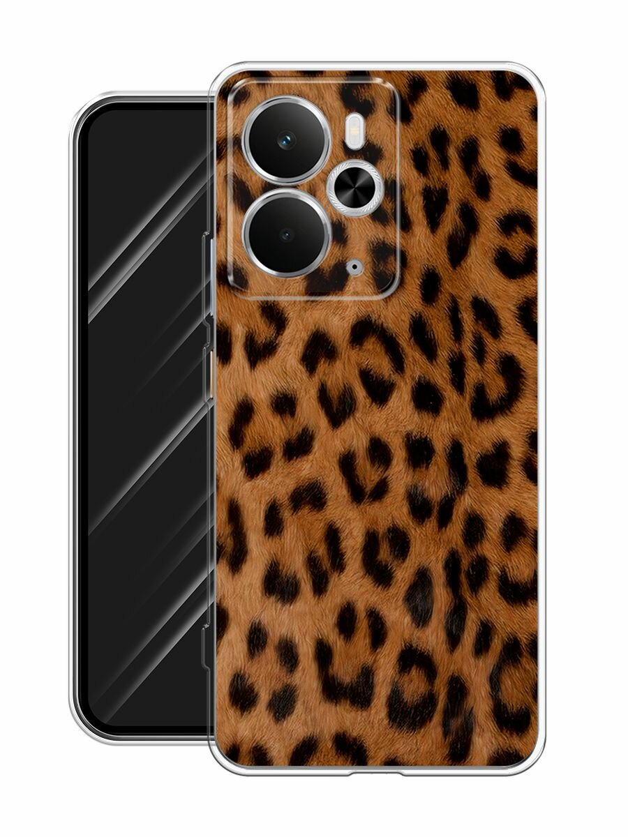 Чехол на Realme 14 5G / Реалми 14 5G с принтом "Мех леопарда" — фото 1