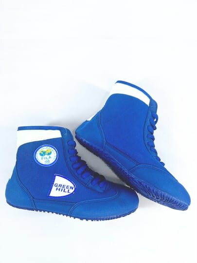 Борцовки , размер 34, голубой/белый — фото 1