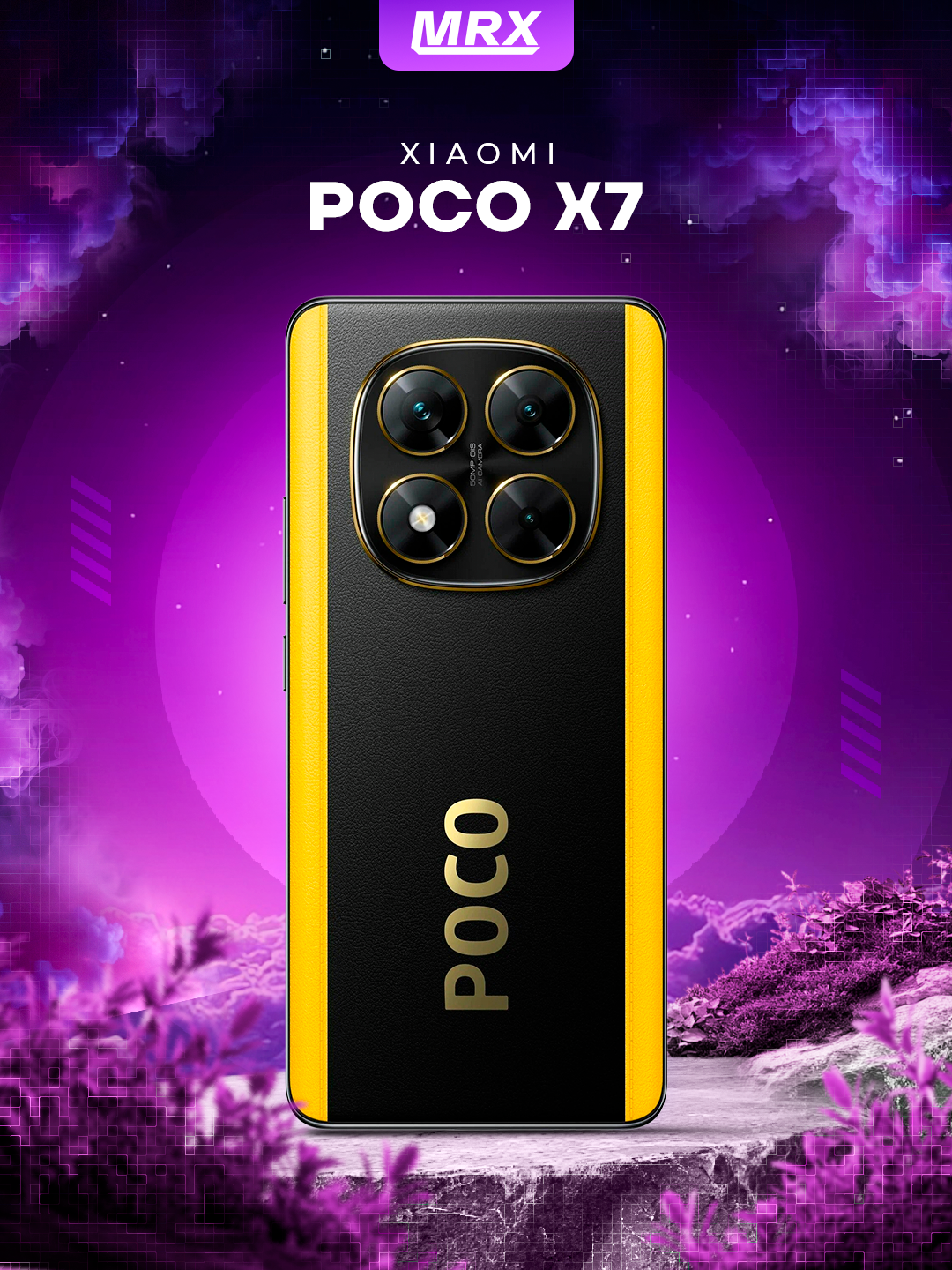 Смартфон POCO X7, 5G, 8/256 GB, экран 6.67", стильный черный цвет