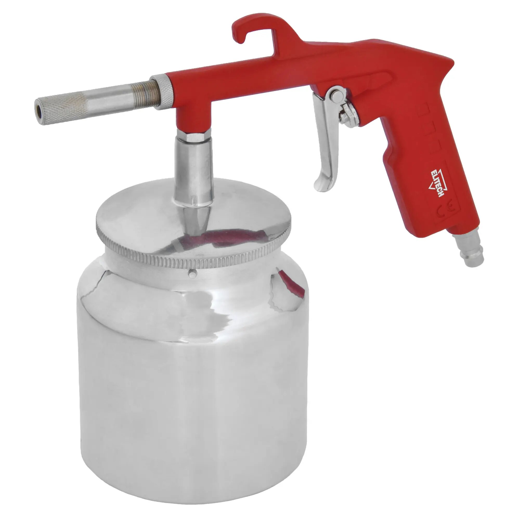 Elitech 0704.013900 пистолет пескоструйный пневматический с нижним баком 142 л/мин