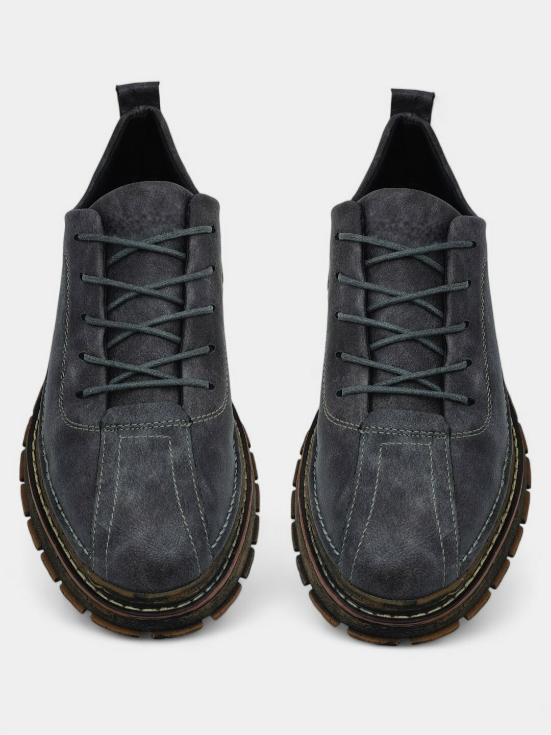 Лоферы  Туфли мужские Solid Step, из экокожи, водонепроницаемые, размер 38 39 40 41 42 43, бордовый, коричневый, черный, серебряный, красный, оранжевый, серый — фото 1