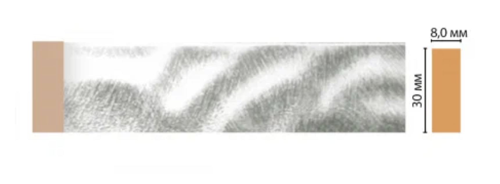 Молдинг Decomaster D041-375 В30хШ8хД2400 мм / Декомастер.