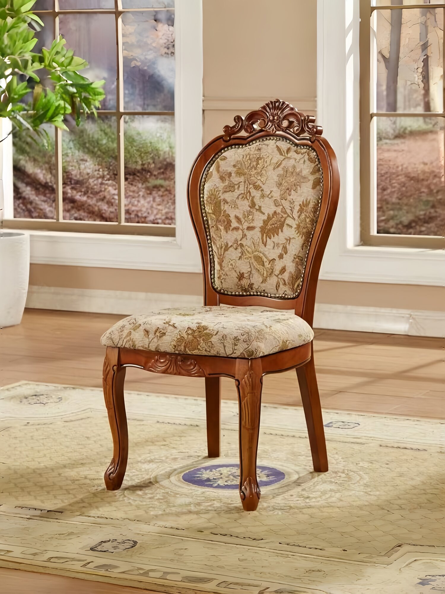 Стул "Ретро", искусственный замша, деревянный каркас, максимальная нагрузка до 200кг