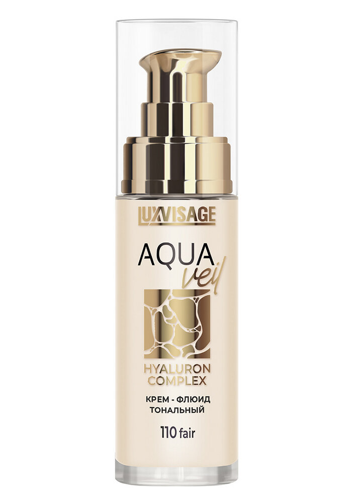 Luxvisage Aqua Veil - Hyaluron Complex Крем-флюид тональный для лица 30 г. №110 fair