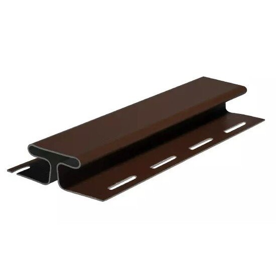 Соединительный Н-профиль для сайдинга ПВХ U-Plast цвет коричневый 300см 1 шт