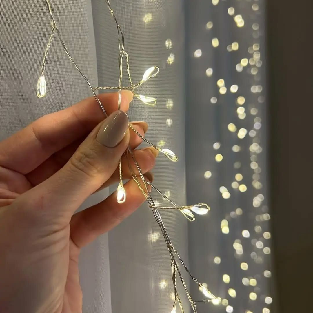 Гирлянда "Тёплое жёлтое свечение", 3×2 м, для домашнего декора — фото 1