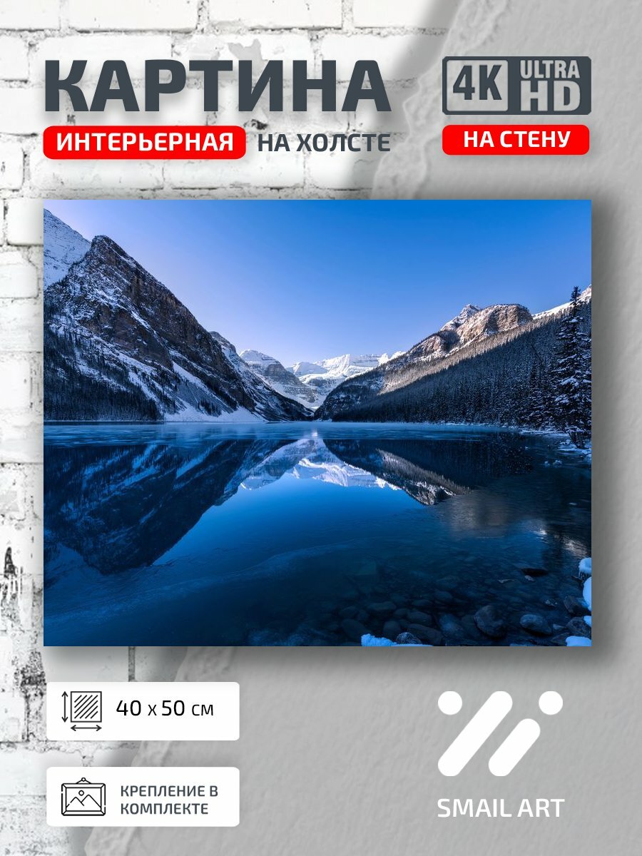 Картина на холсте интерьерная 40 на 50 на стену Деревья mountains для кабинета пейзаж декор