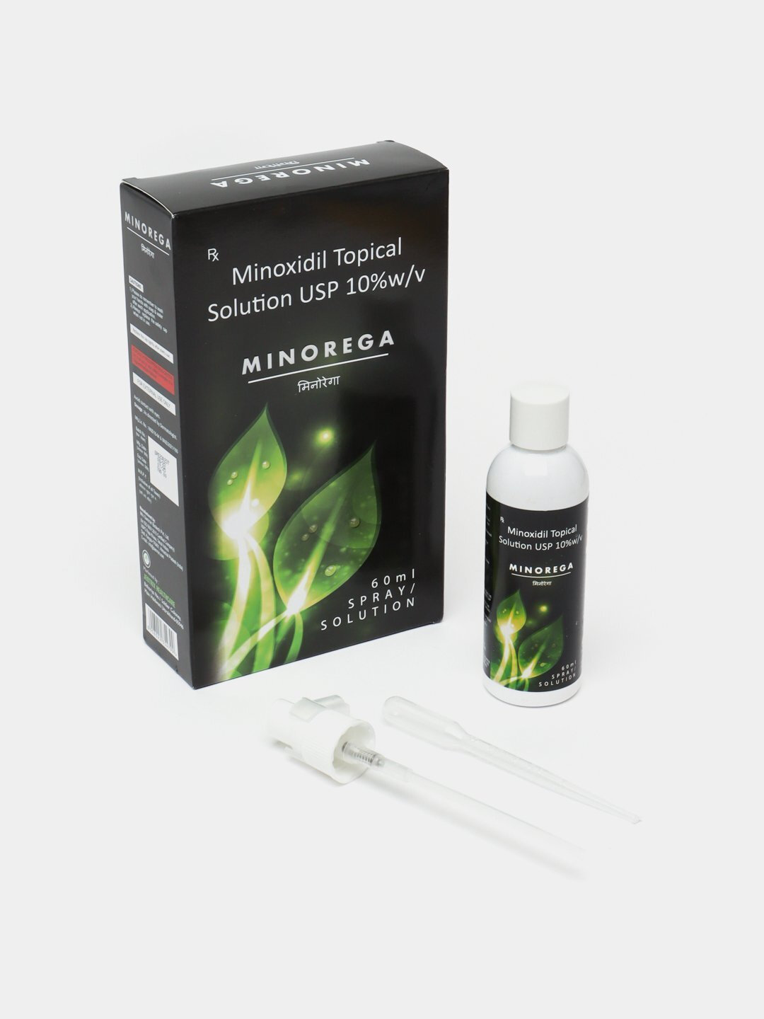 Миноксидил Minorega 10%, лосьон для роста волос и бороды, 60 мл