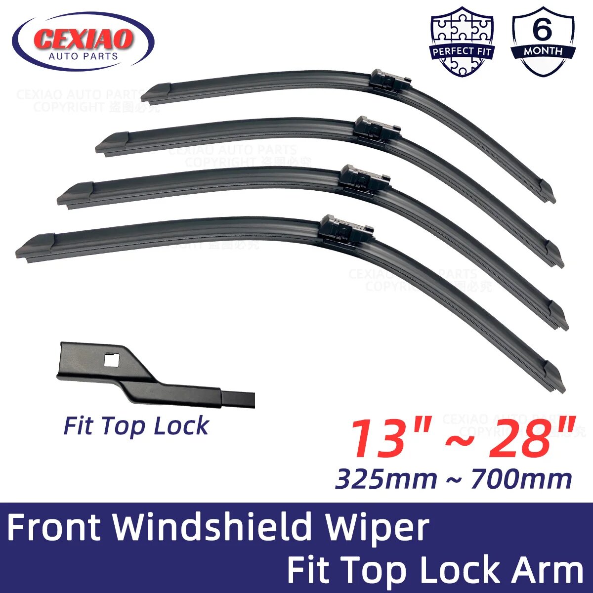 Дворники ветрового стекла Top Lock 19mm, 700mm