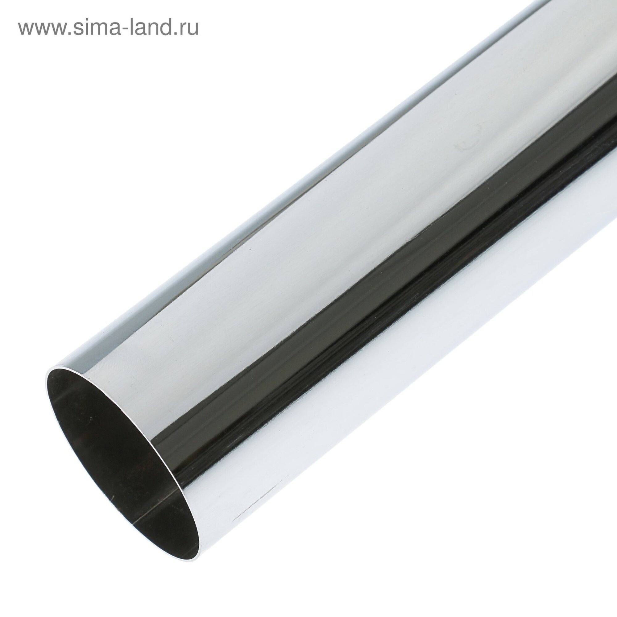 Труба Сима-ленд 3 м диаметр 50 мм сталь 0.7 мм 1 шт цвет хром