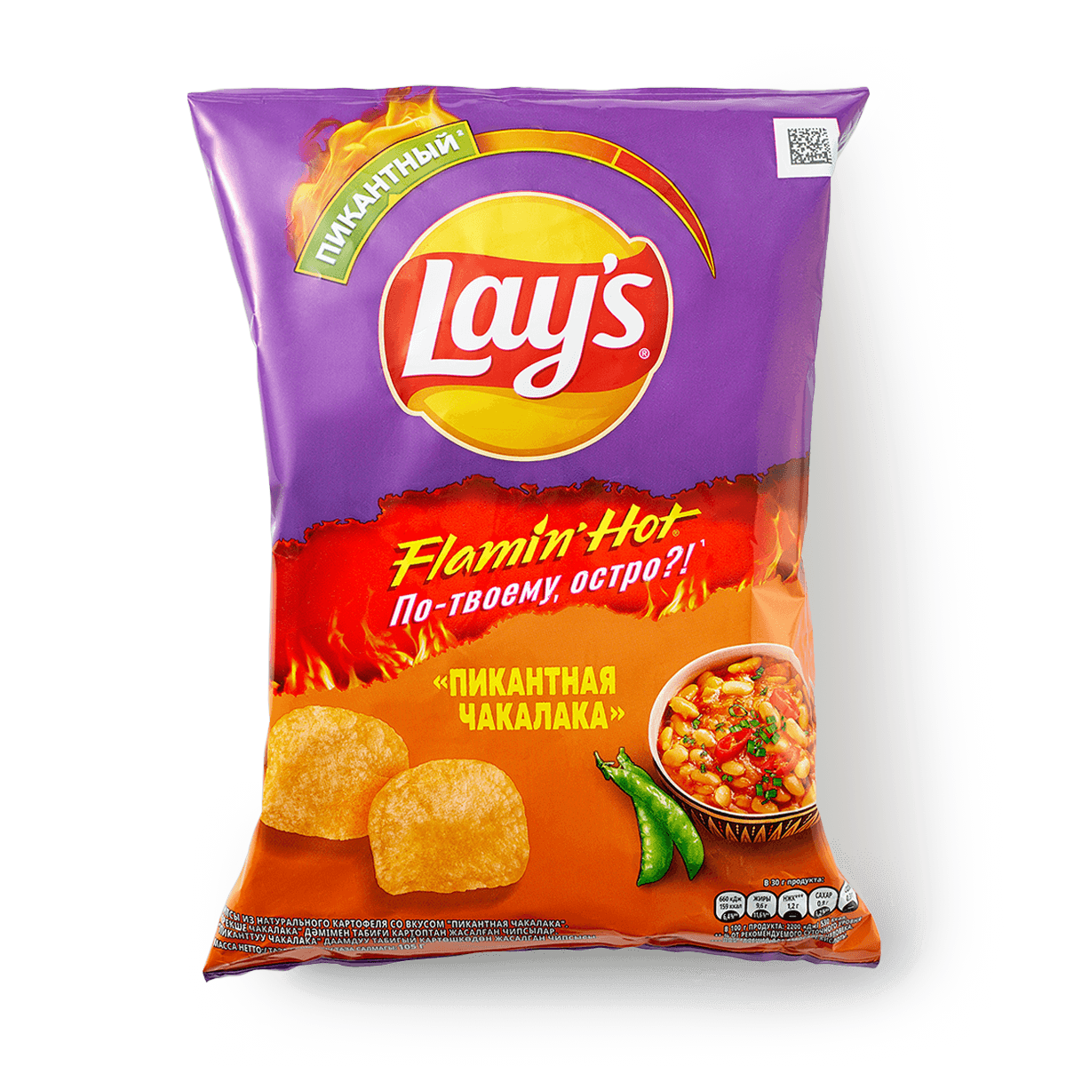 Чипсы Lay's "Пикантная чакалака", из натурального картофеля, 105 г