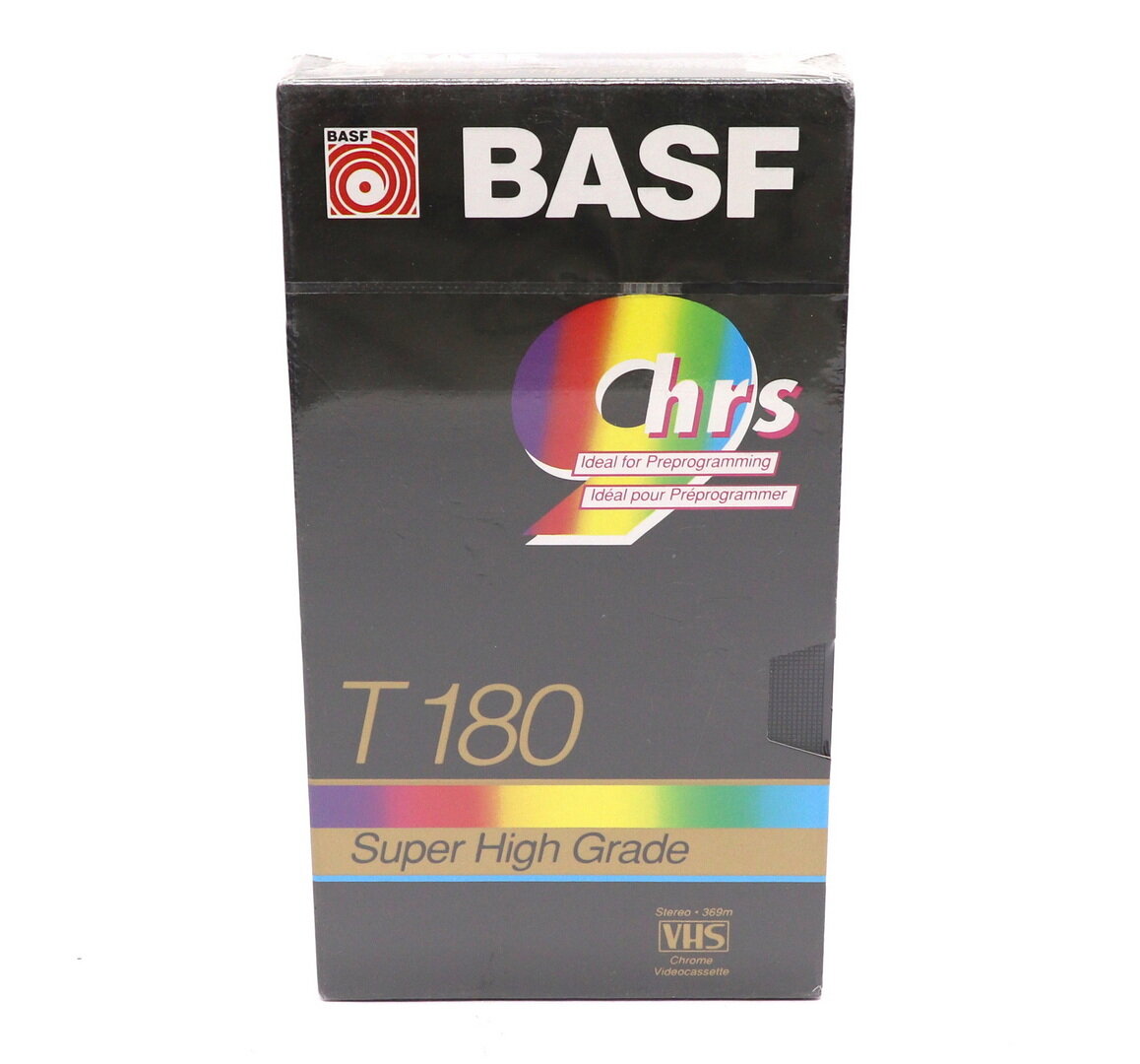 Видеокассета VHS BASF T 180 Super High Grade