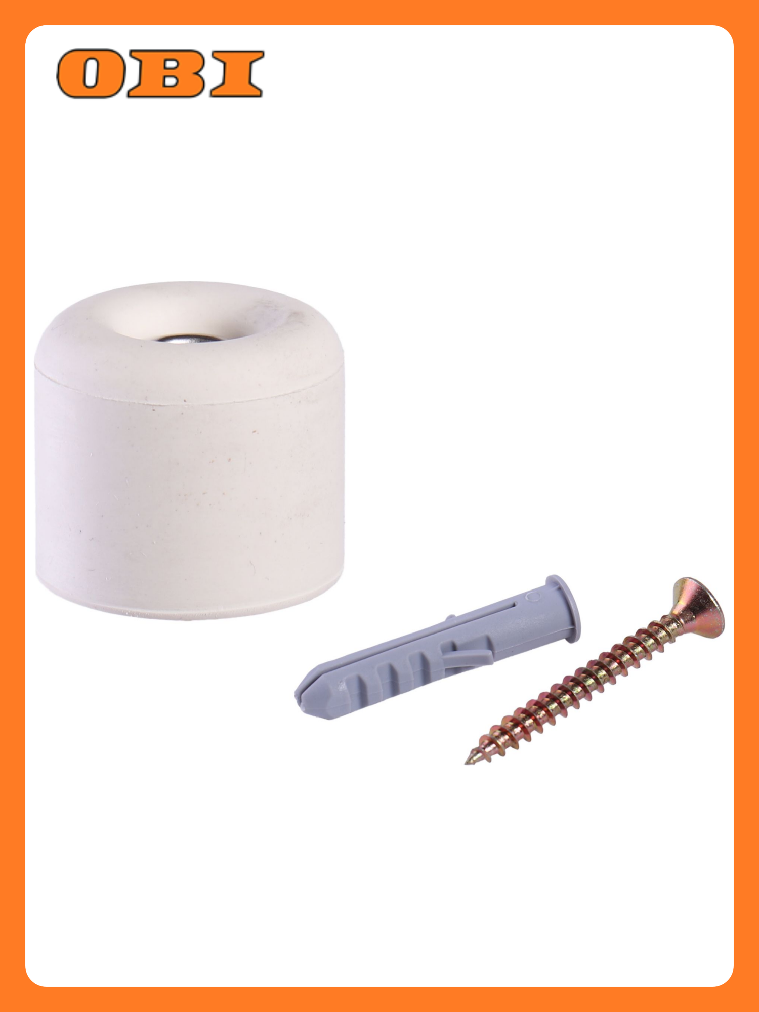 Стопор дверной LARVIJ белый 25×30 мм