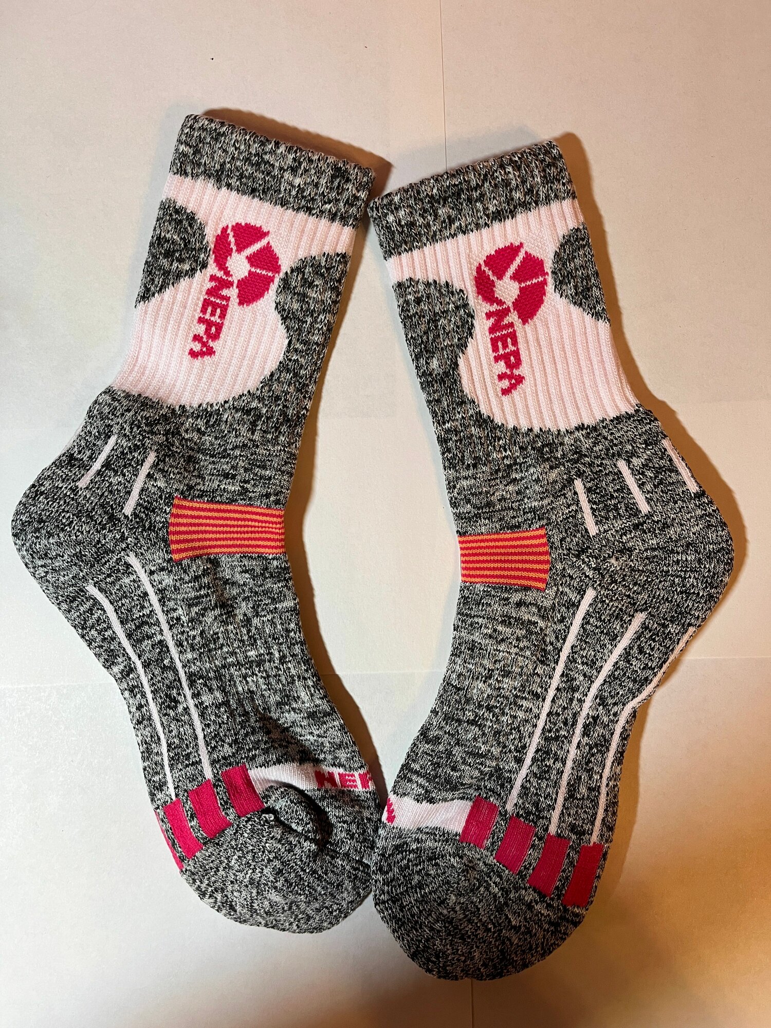 Носки NEPA, размер 24, серый, белый, розовый, желтый — фото 1