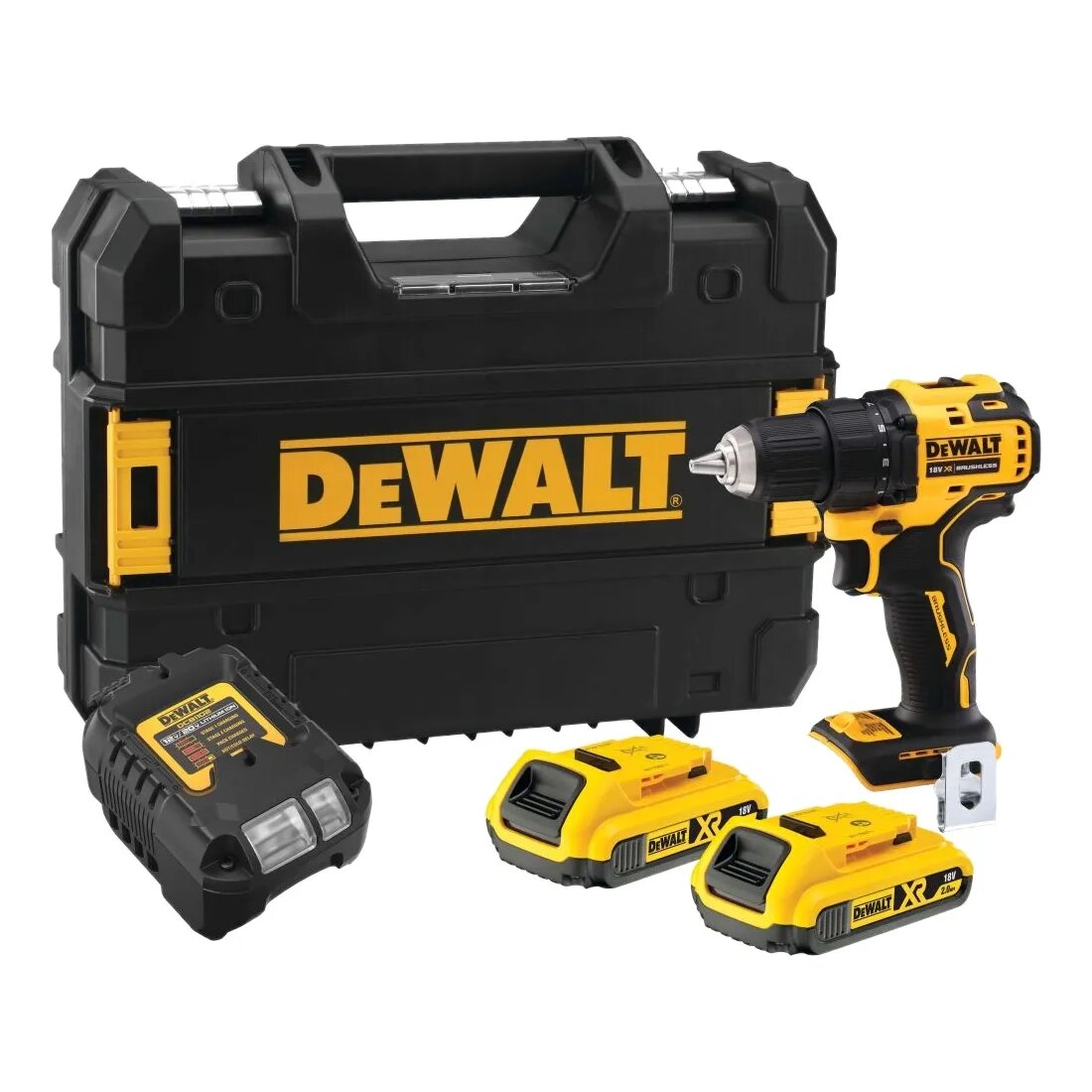 Аккумуляторная дрель-шуруповерт DeWALT DCD708D2T-QW