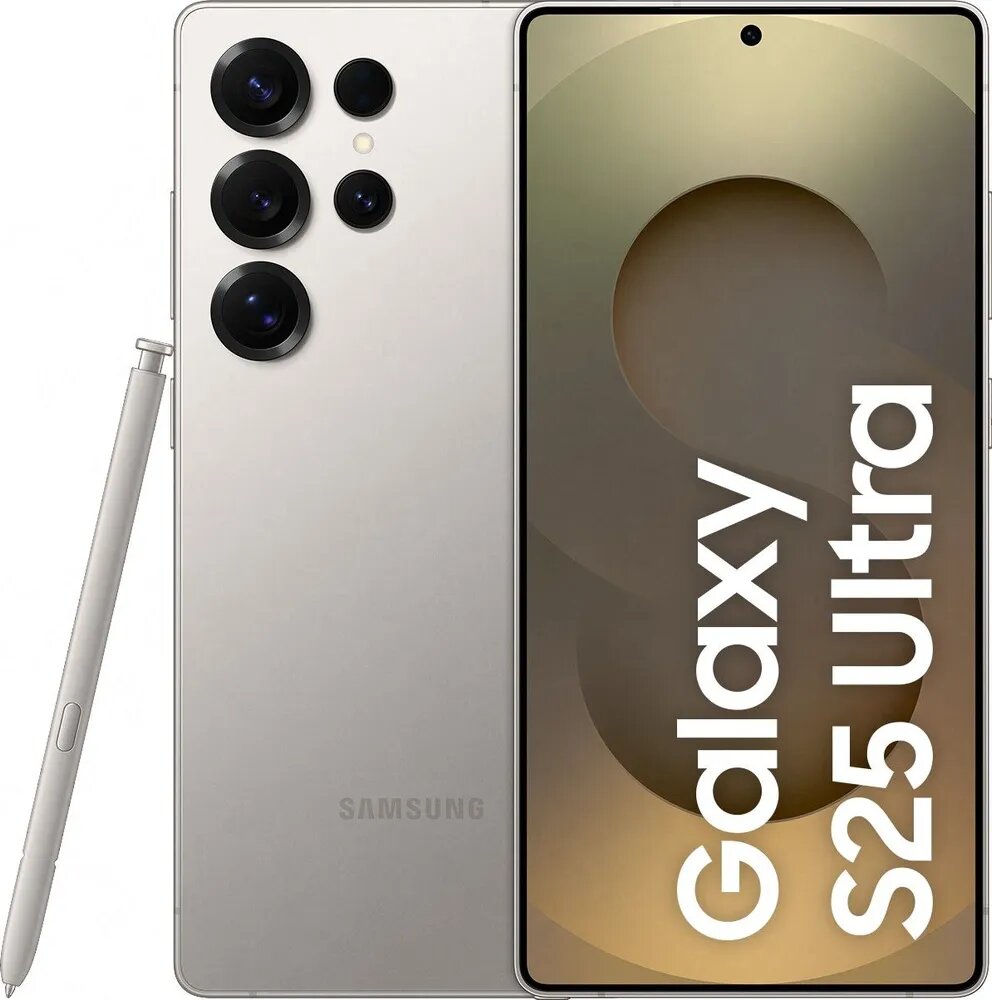 Samsung Смартфон Samsung Galaxy S25 Ultra 256Gb 12Gb серебристый титан 3G 4G 2Sim 6.9" AMOLED 1440x
