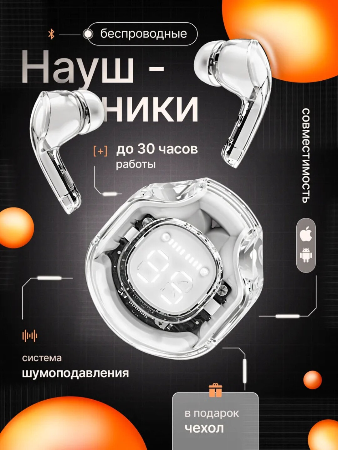 Беспроводные наушники Pro 6 air, капсулы Pro, Air 31 1+1 отличная цена