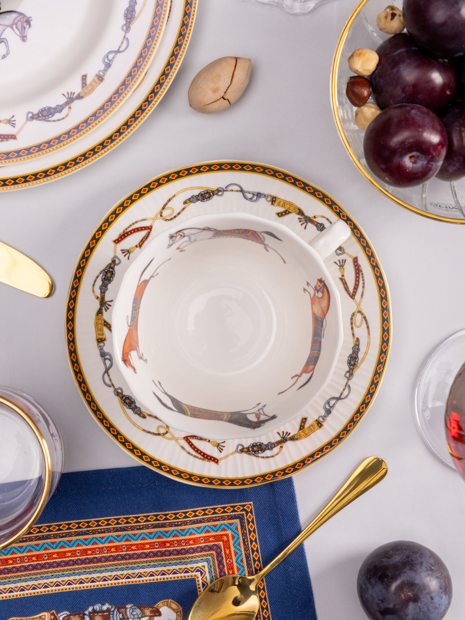 Чайная пара Lefard "Passage", 330 мл, фарфоровая, для чая и кофе — фото 1