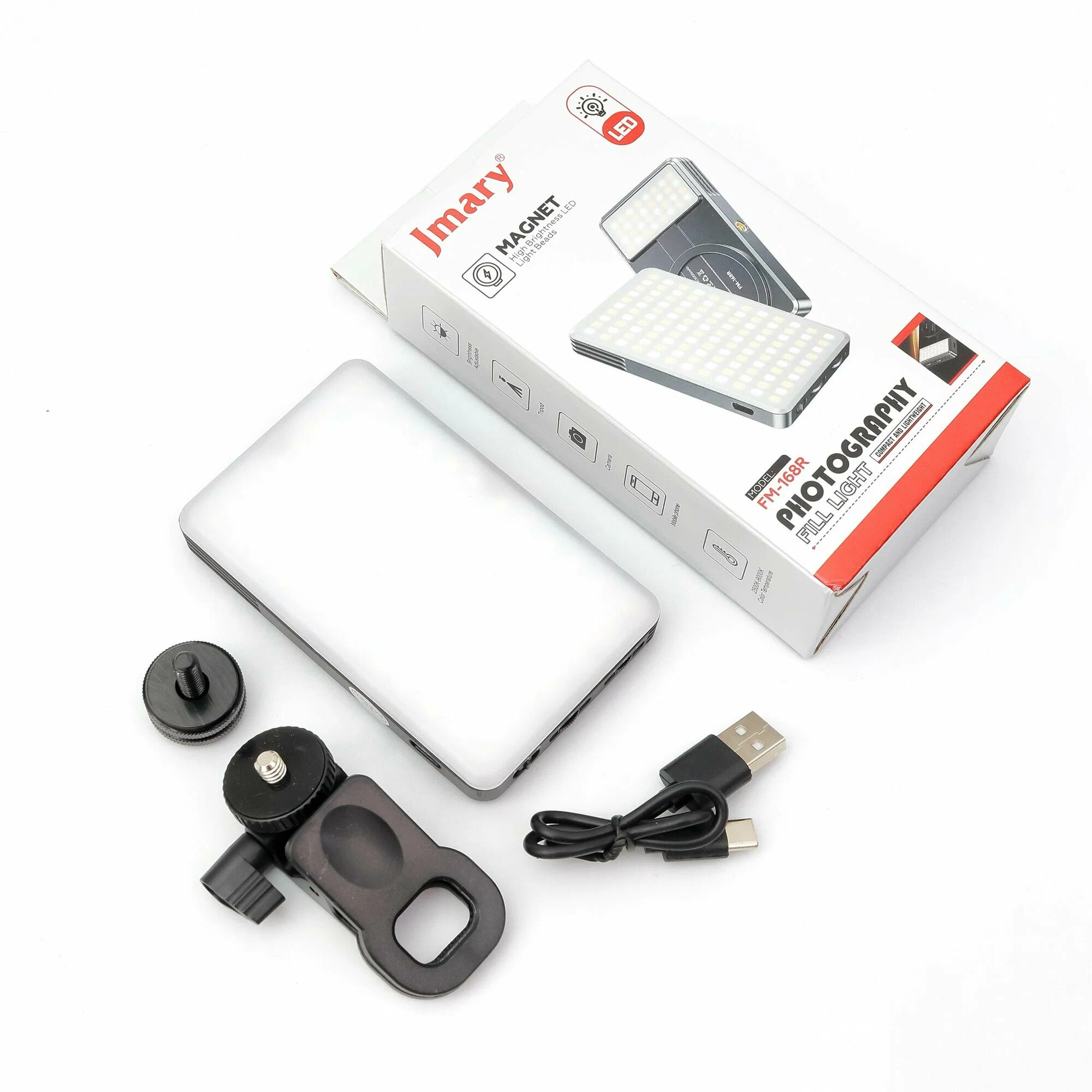 Световой светильник Savdo belgisi, FM-168R, для фото и видеосъемки, с магнитным креплением