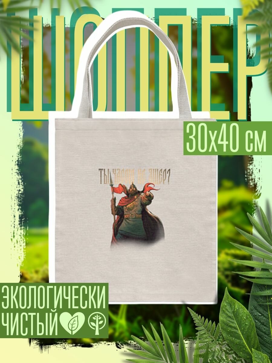 Сумка шоппер женская Русы против ящеров - ты часом не ящер