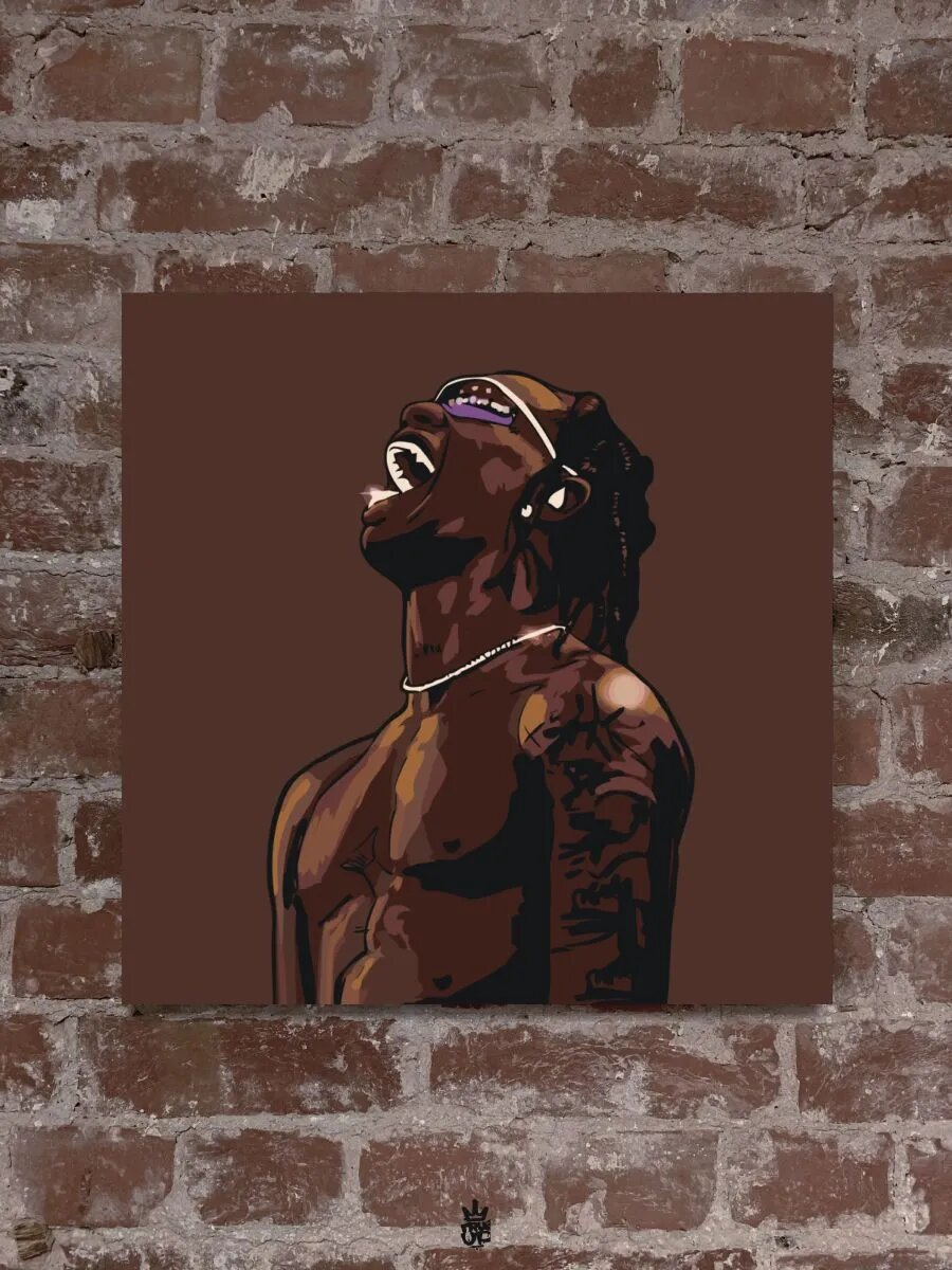 TRAVIS SCOTT картина по номерам на холсте — фото 1