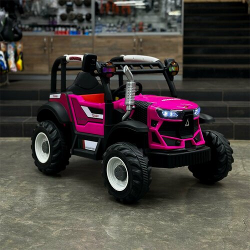 Изображение товара Детский электромобиль трактор HSD-6602, цвет розовый, световое и звуковое сопровождение