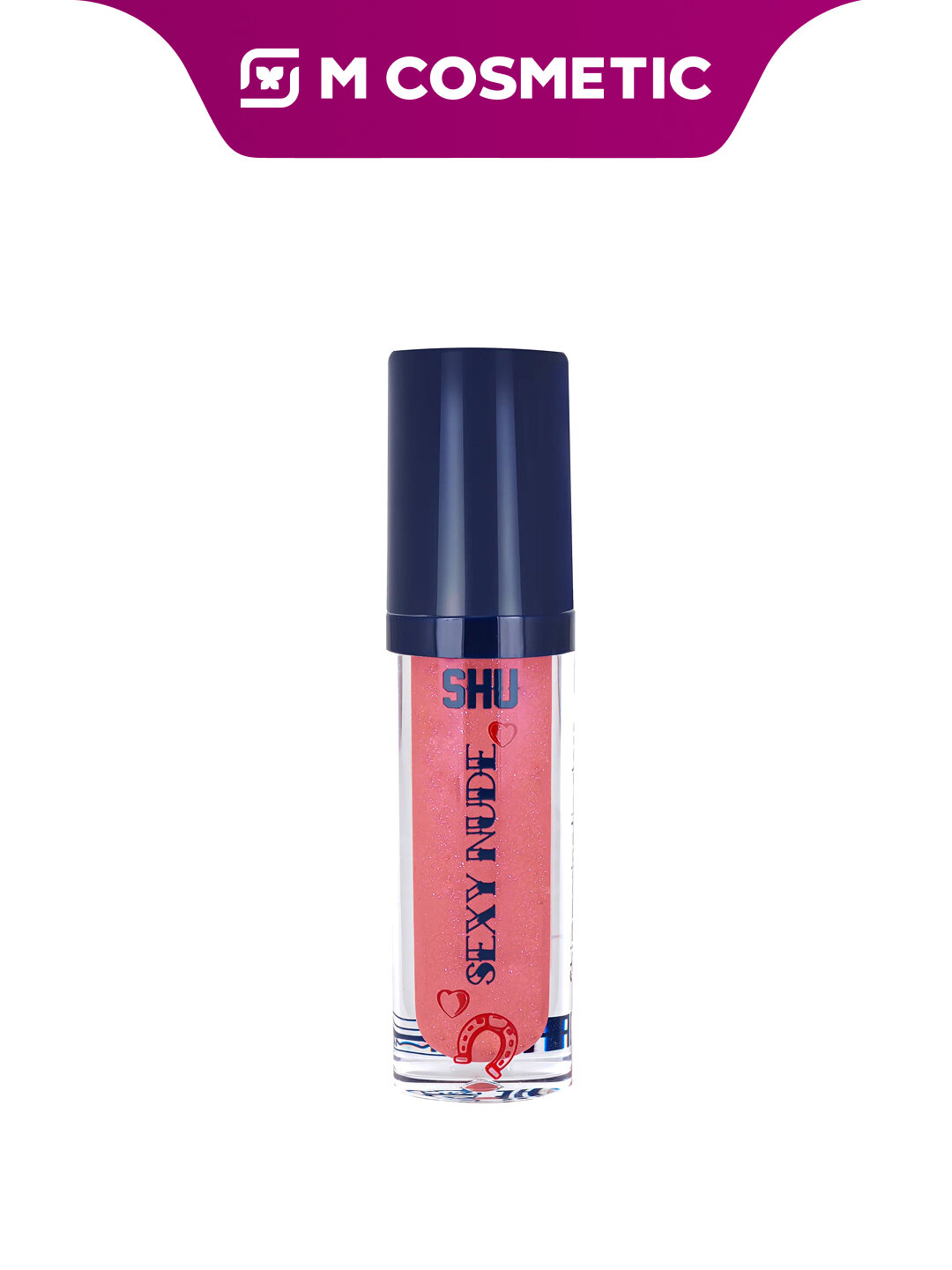 Блеск для губ SHU Sexy Nude, №447, мерцающий, увлажняющий, с витамином E, 3.5 мл