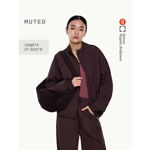 фото Ветровка muted из водостойкого нейлона, размер xl, шоколадный