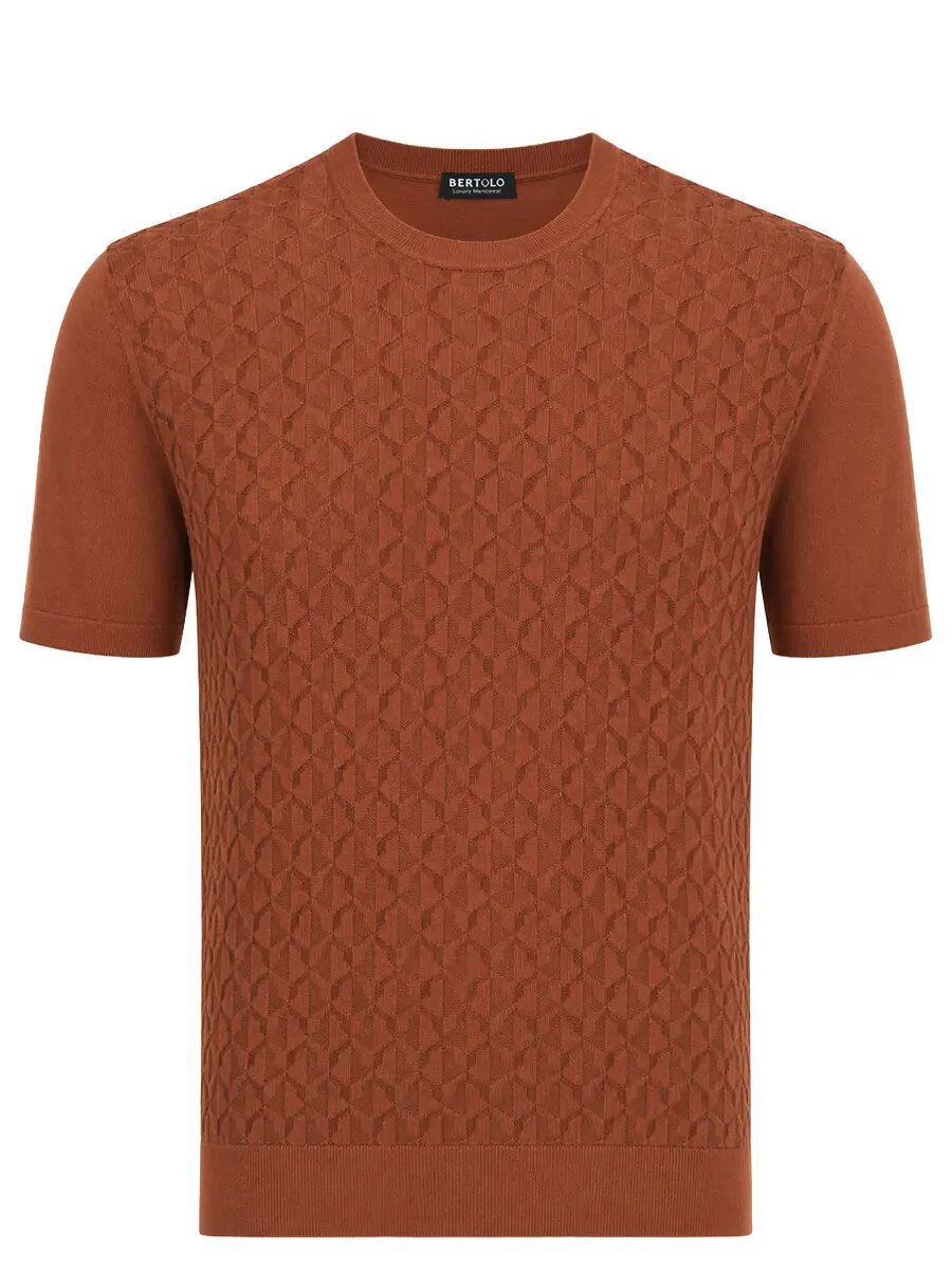 Футболка хлопковая BERTOLO LUXURY MENSWEAR