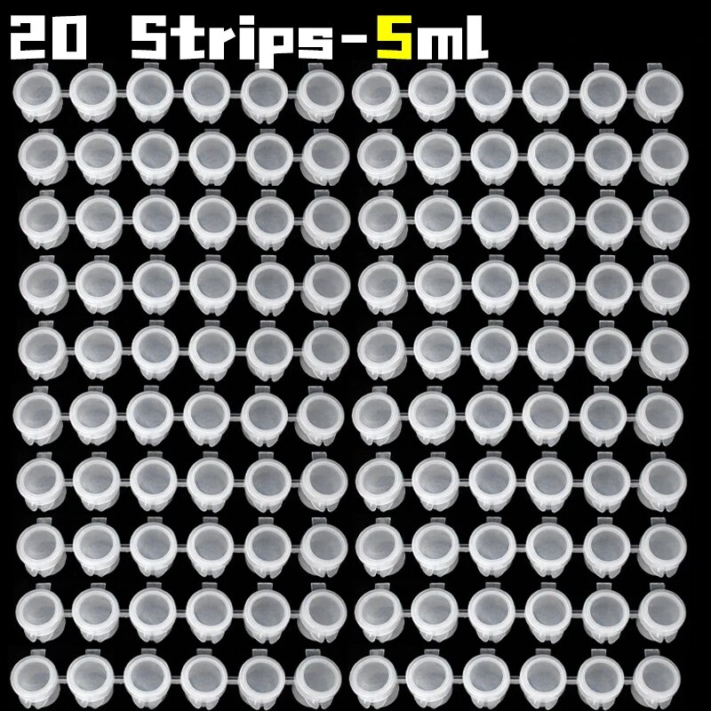 Пластиковые контейнеры для краски 10/20 шт прозрачные 20 Strips-5ml