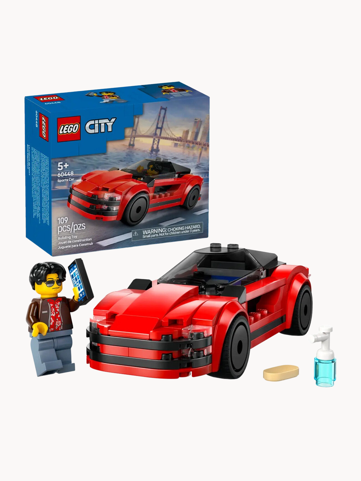 Конструктор LEGO Сity 60448 Красный спортивный автомобиль, 109 дет.
