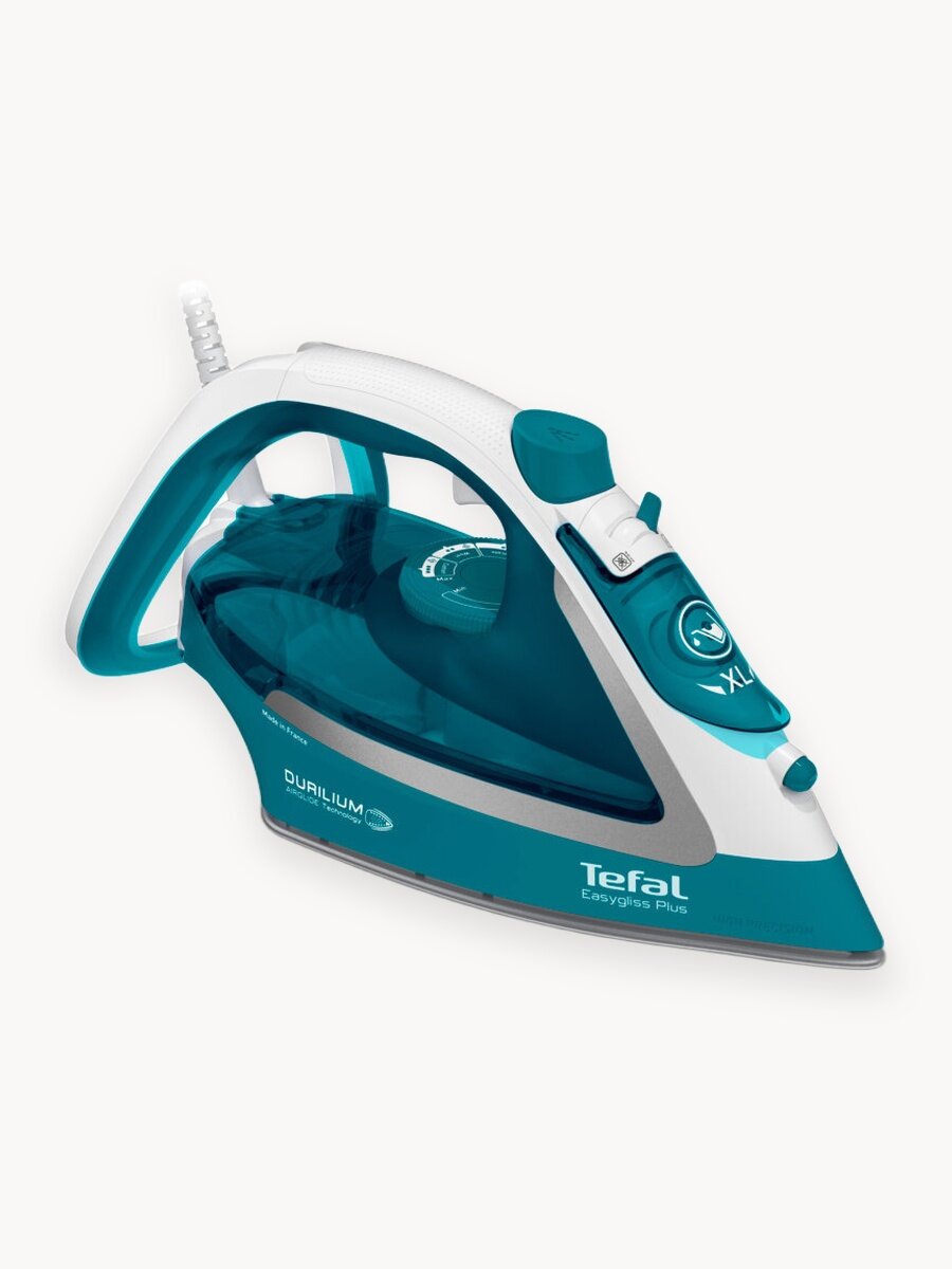 Паровой утюг для одежды Tefal Easygliss Plus FV5737E0, с вертикальным отпариванием, защитой от накипи, 2500 Вт, Франция