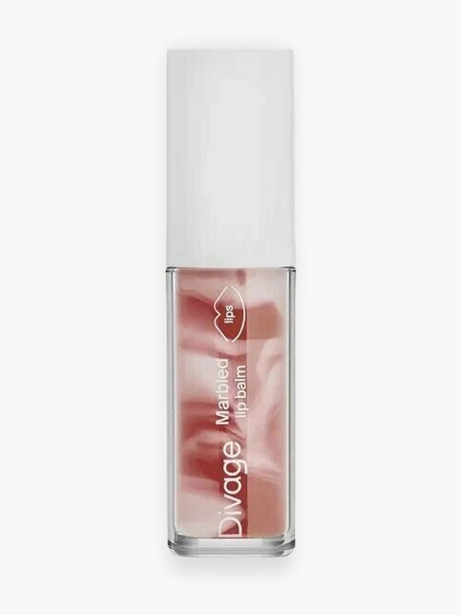 Divage Бальзам для губ Marbled Lip Balm Тон 03 теплый розовый