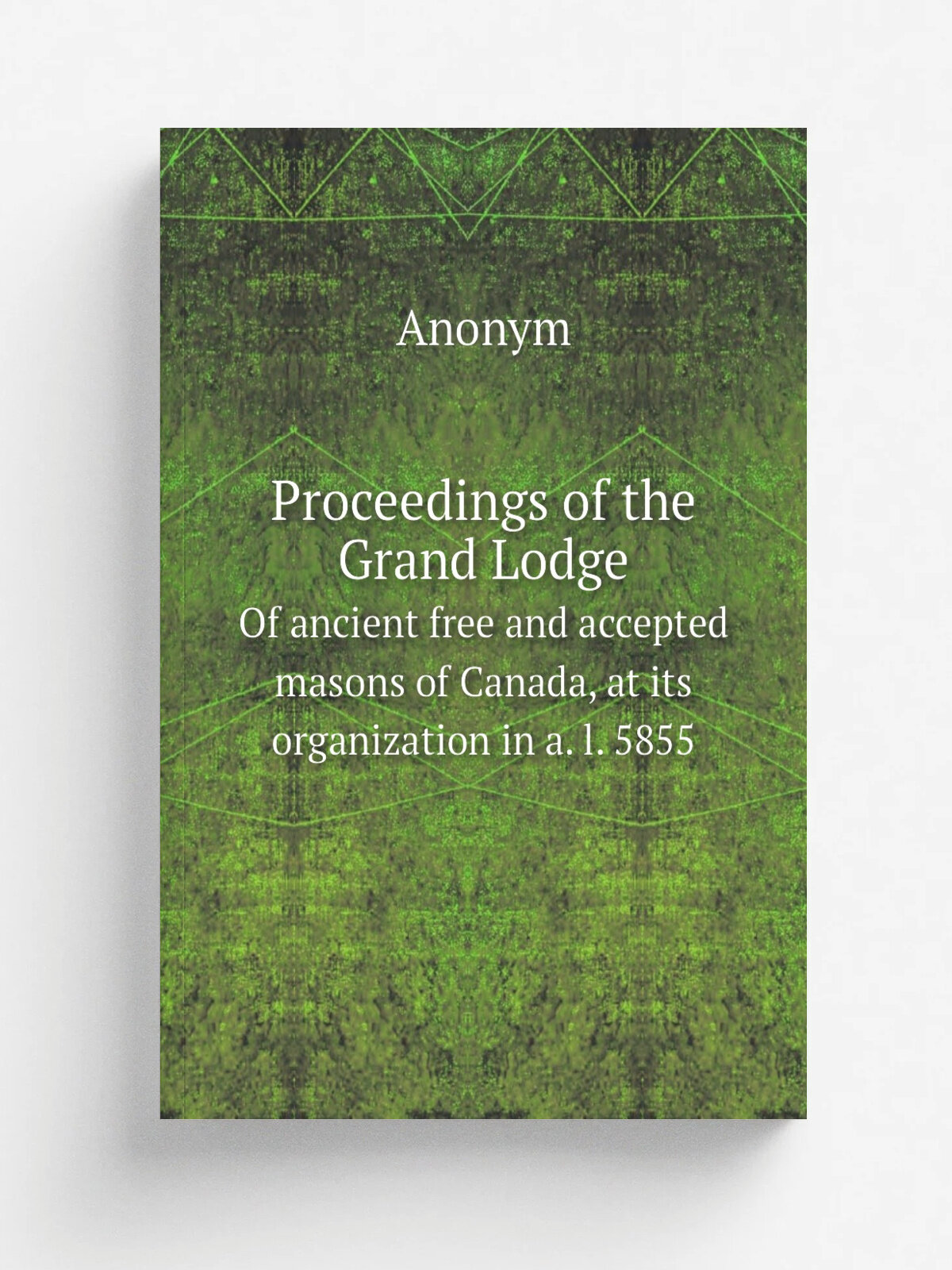 Proceedings of the Grand Lodge. Of ancient free and accepted masons of Canada, at its organization in a. l. 5855 | 1874 | Hamilton : Spectator steam …