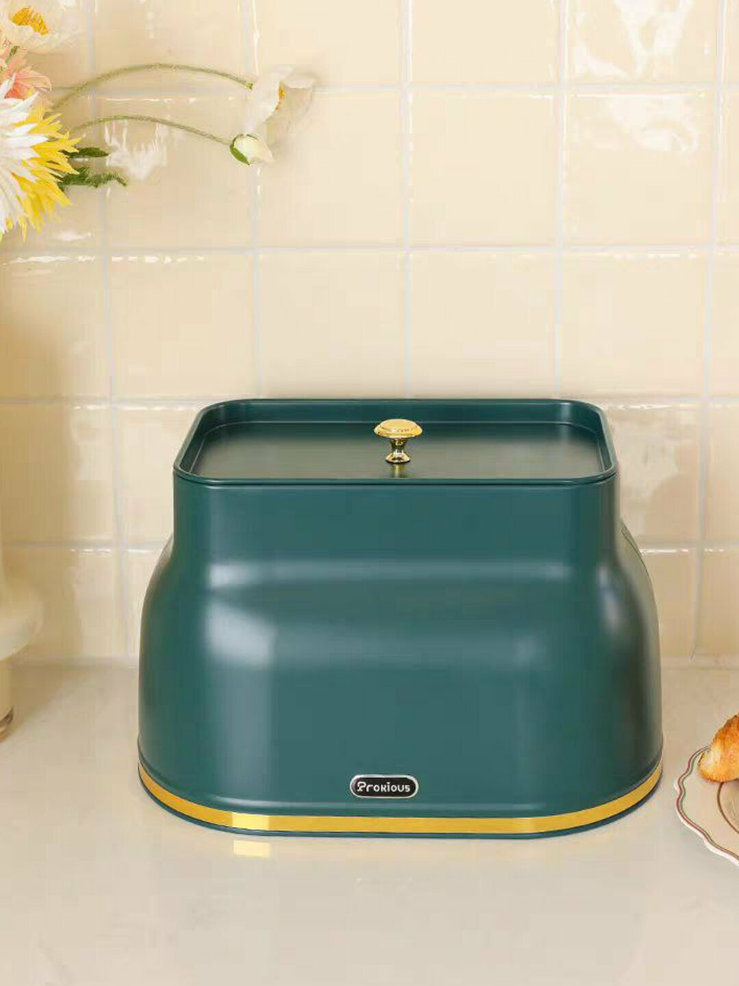 Хлебница с крышкой для хранения, металлический — фото 1