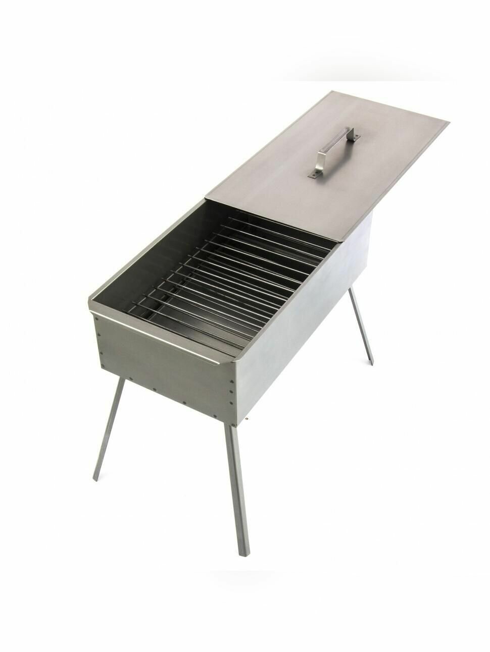 Коптильня двухъярусная 500 x 270 x 175 мм 0.8 мм с поддоном на ножках Россия Camping Palisad 69527