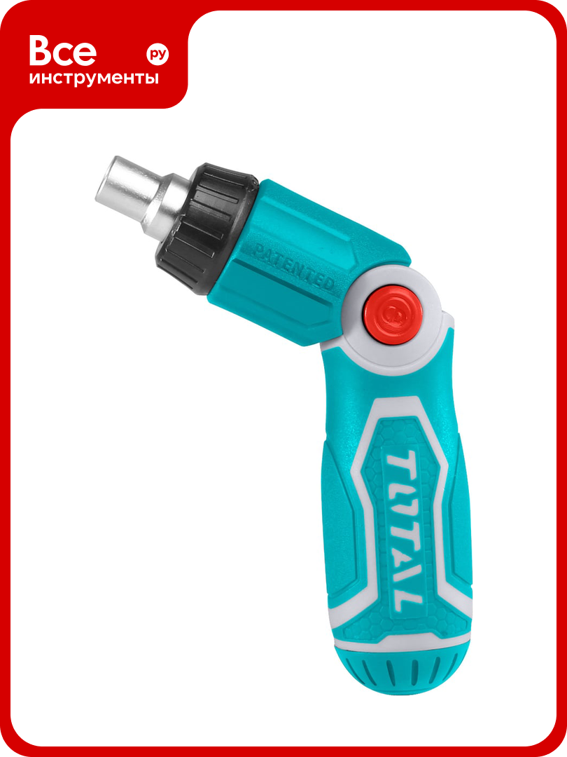 Отвертка реверсивная с насадками 13 в 1 TOTAL TACSD30136