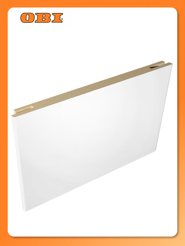 Доборная планка Velldoris "Юта" МДФ телескопическая белая 150x2100мм