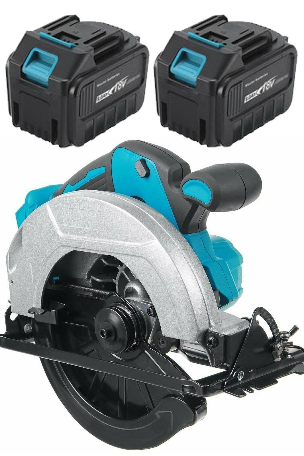 Пила циркулярная / дисковая аккумуляторная под диск 180 мм 2 АКБ совместима АКБ Makita 18V LTX