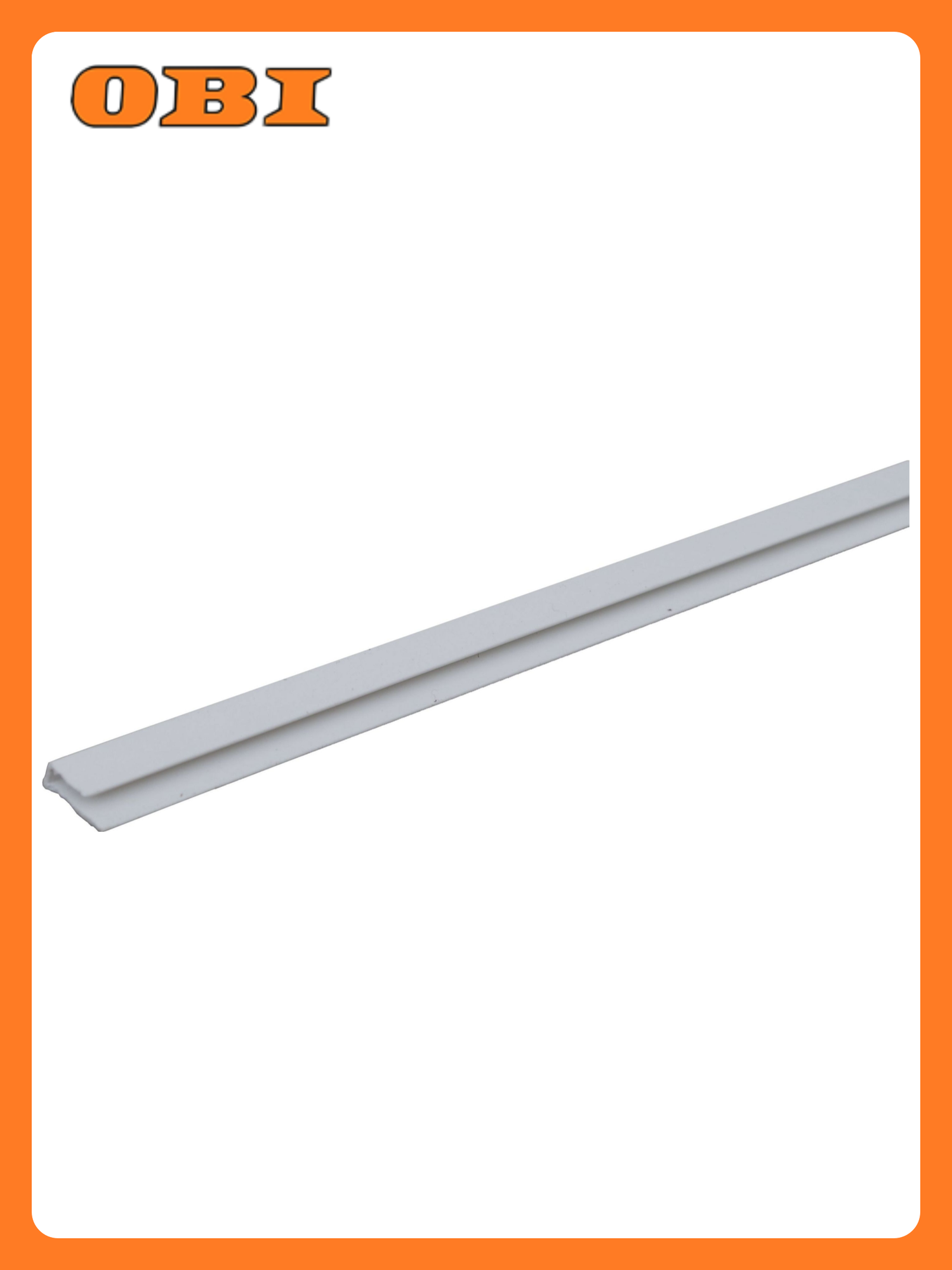 Стартовый профиль П-образный для МДФ панелей 3000 мм белый