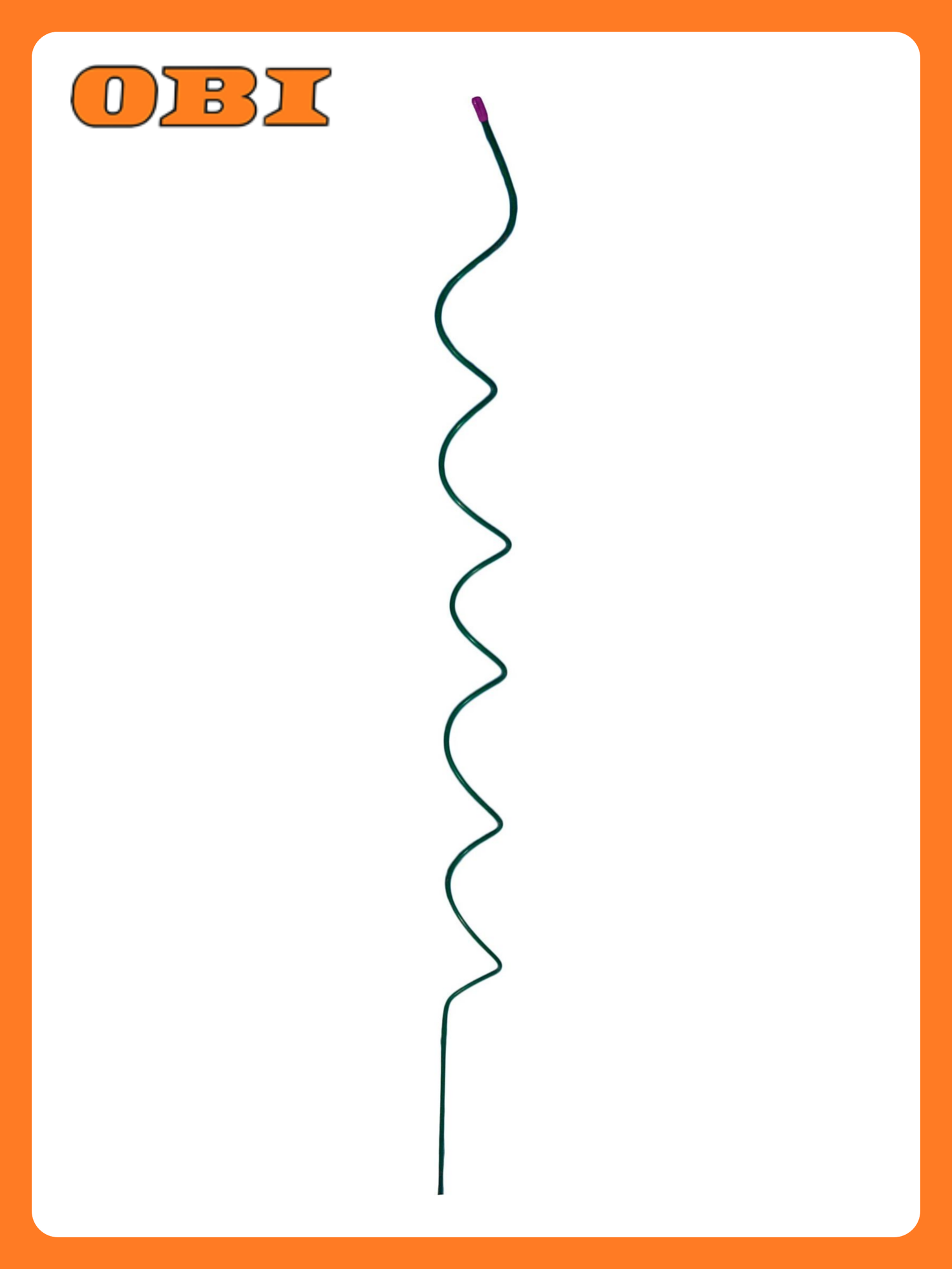 Опора Клевер С ПВХ 7х80х7 см зеленая