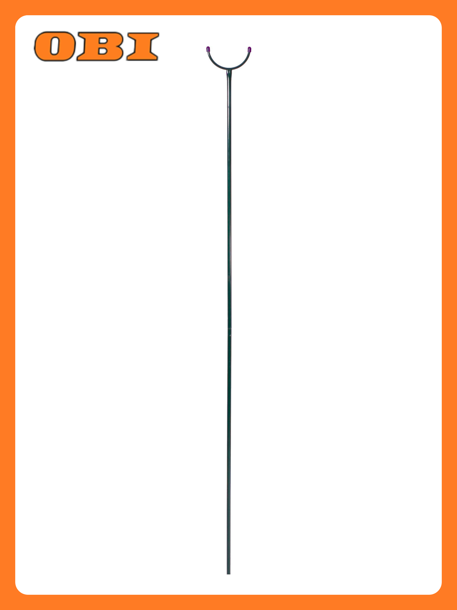 Опора Клевер С  для деревьев  разборная  металл  зеленая  21x240x10 см