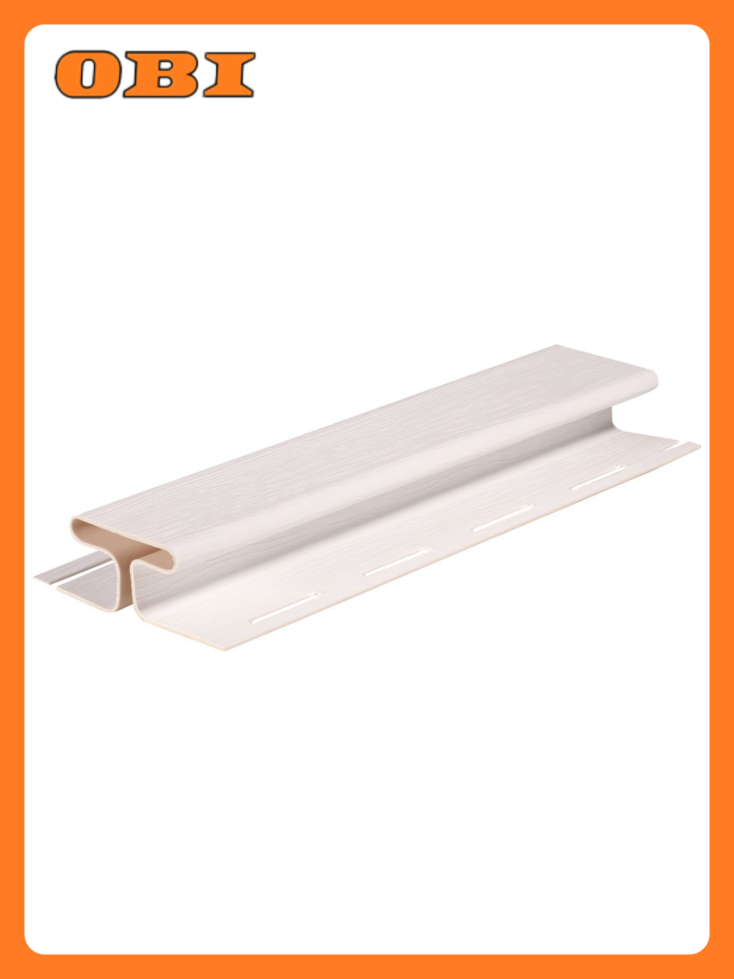 Н-профиль виниловый Терна Полимер Fineber 3050мм пластик цвет ромашка