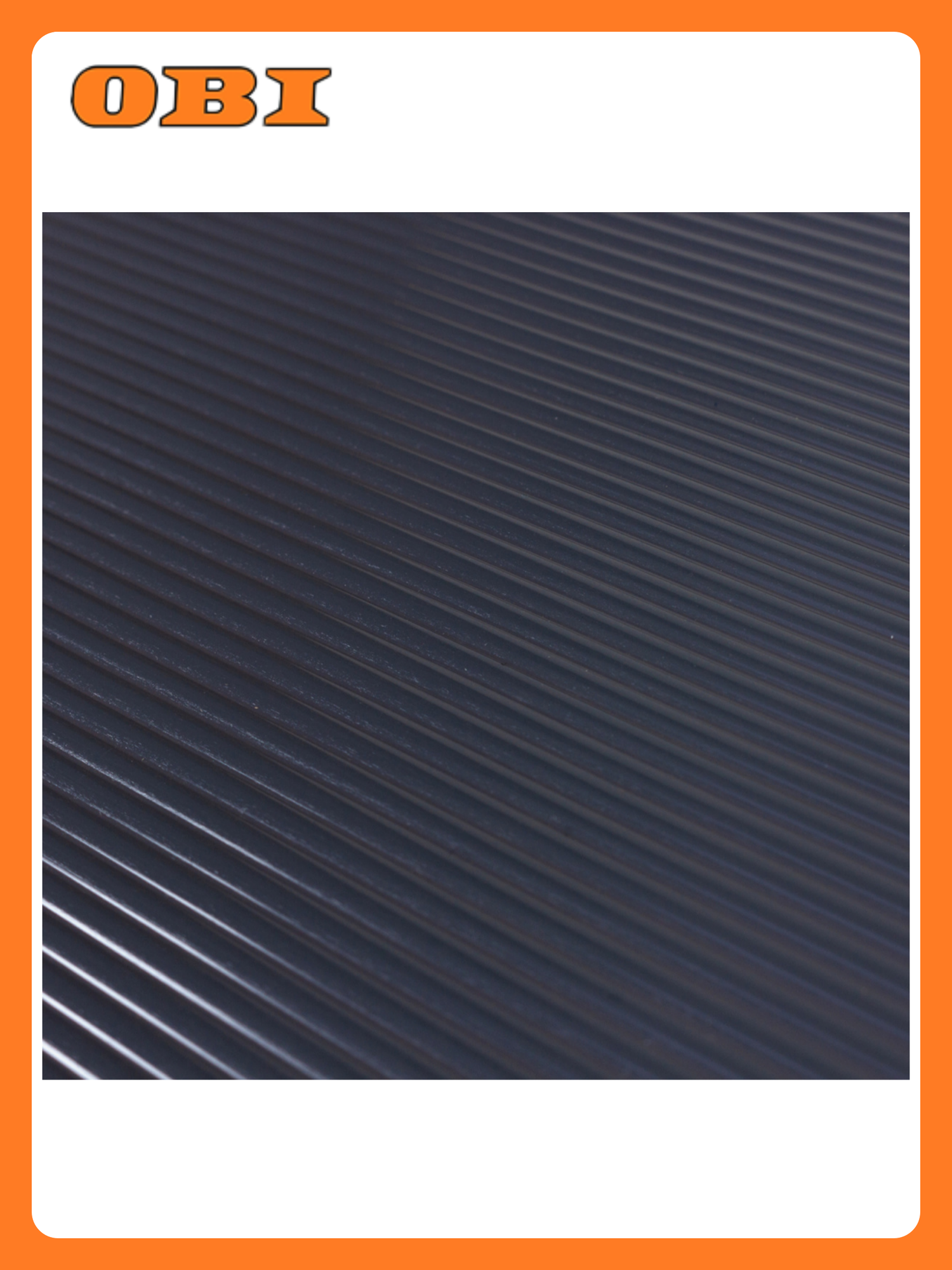 Коврик Joy Home AntiSlip 50x150 см PEVA серый с полосками