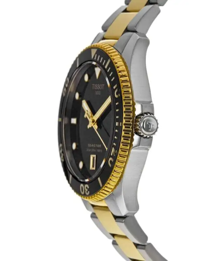 Наручные часы TISSOT, черный, серебряный — фото 1