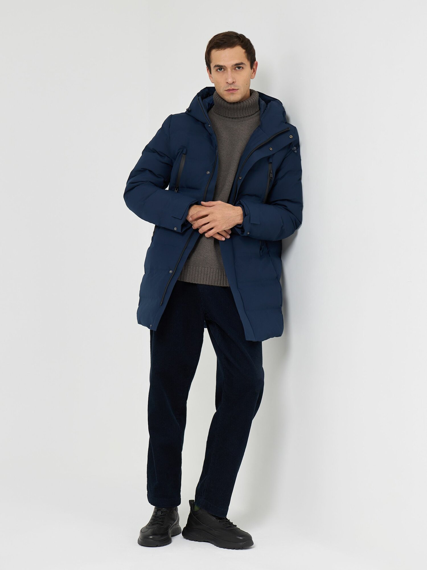 Пуховик  Осень-зима 2025 размер L_50/176-182 синий