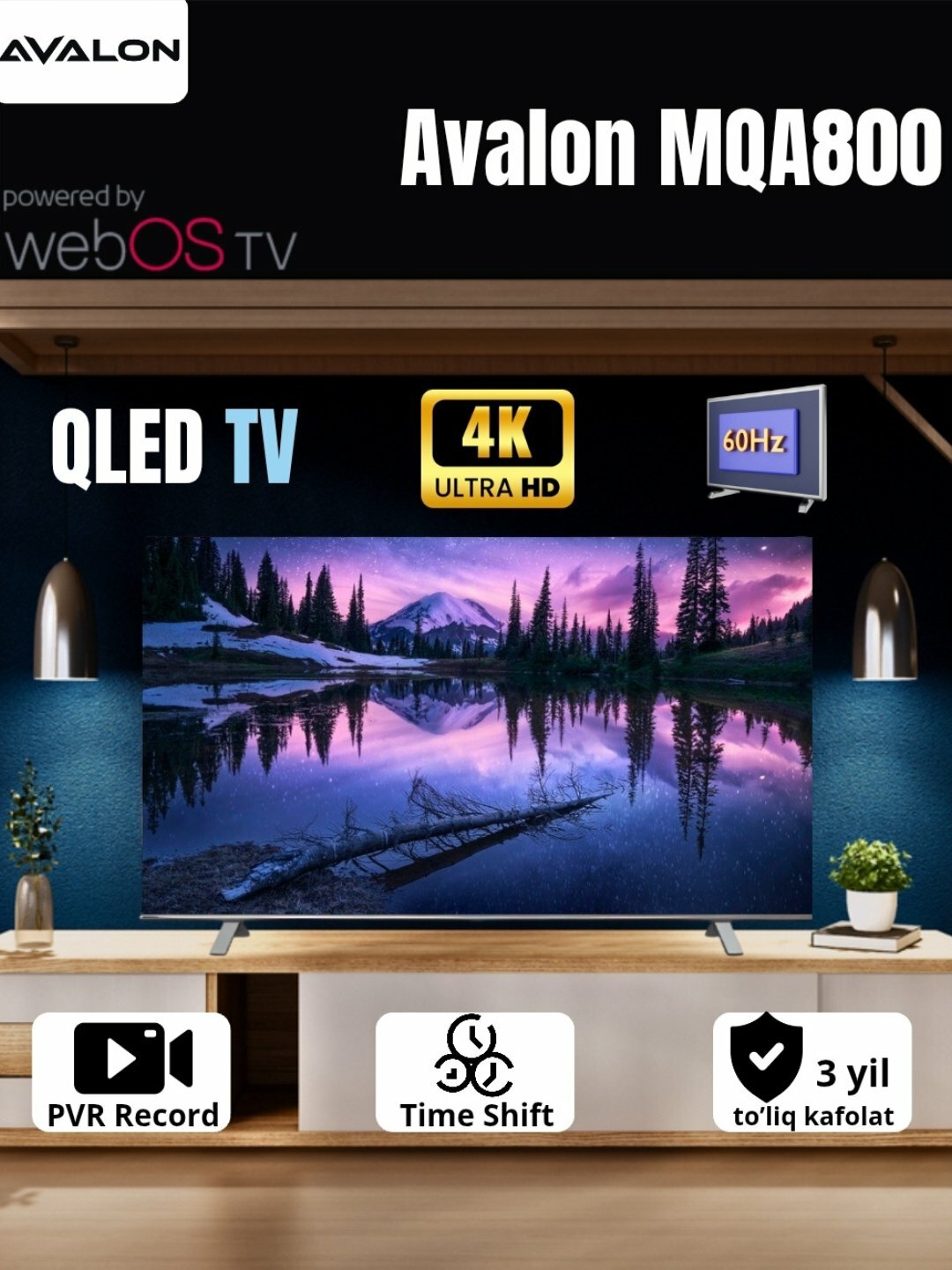 Телевизор Avalon 43MQA800 QLED SMART TV 4K UHD