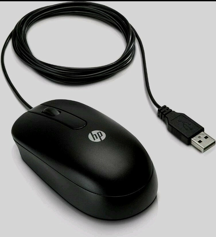 Оптическая мышь проводная USB HP SM-2027 SPS-Mouse USB Laser / 672654-001, OEM черный