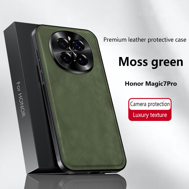 Чехол Для Honor Magic 7 Pro / Хонор Магик 7 Про+, soft touch, чехол-кардиомонитор, искусственная кожа, поликарбонат (PC), защита камеры, ударопрочный, усиленные углы, Honor, Honor Magic 7 Pro
